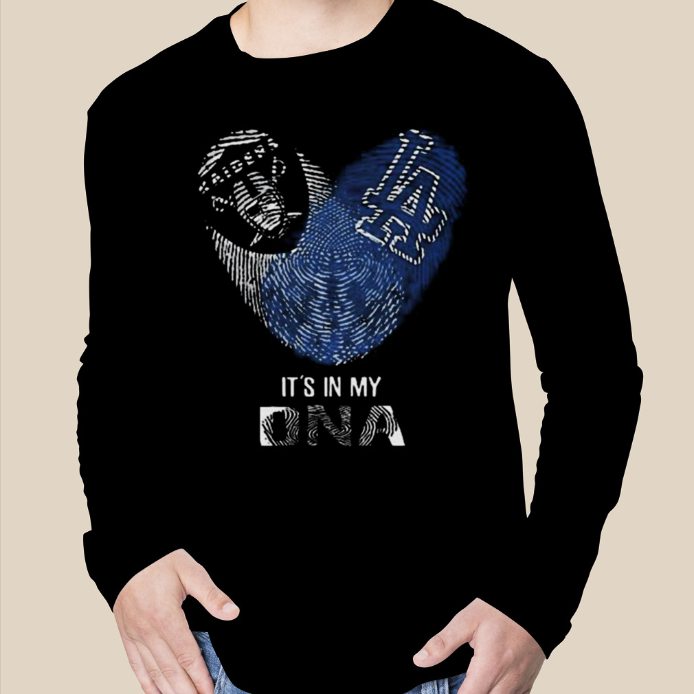 Raiders And Los Angeles Dodgers Heart It's In My Dna 2023 Shirt