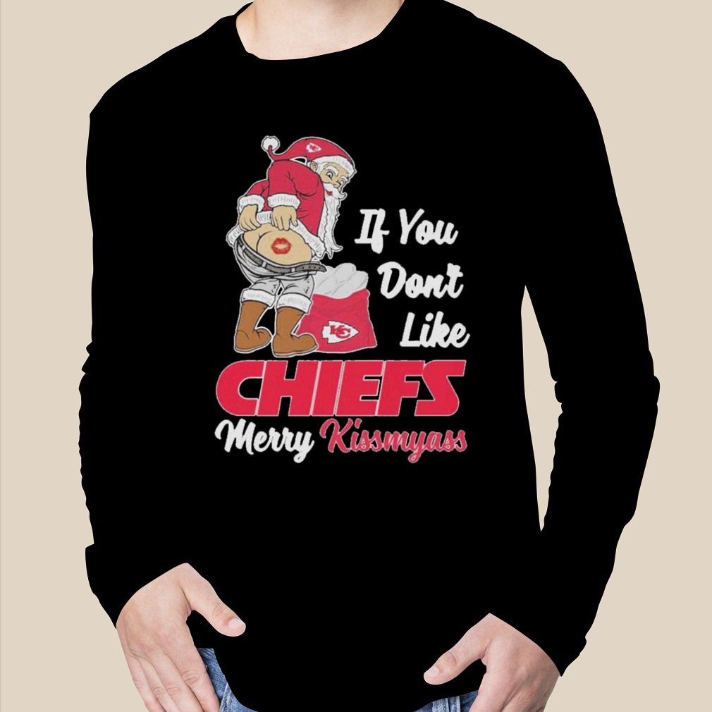 Kansas City Chiefs Santa hat Christmas T-shirt - Kaiteez