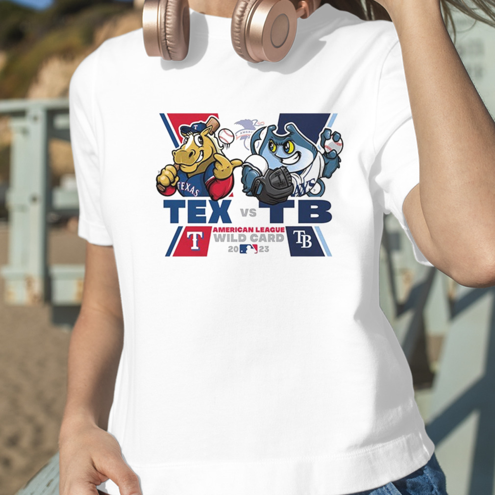 Texas Rangers vs Tampa Bay Rays Mascot American League Wild Card 2023  T-Shirt - Binteez