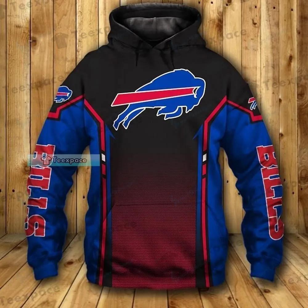 NEW Buffalo Bills Big Logo 3D Hoodie Buffalo Bills Gifts For Men