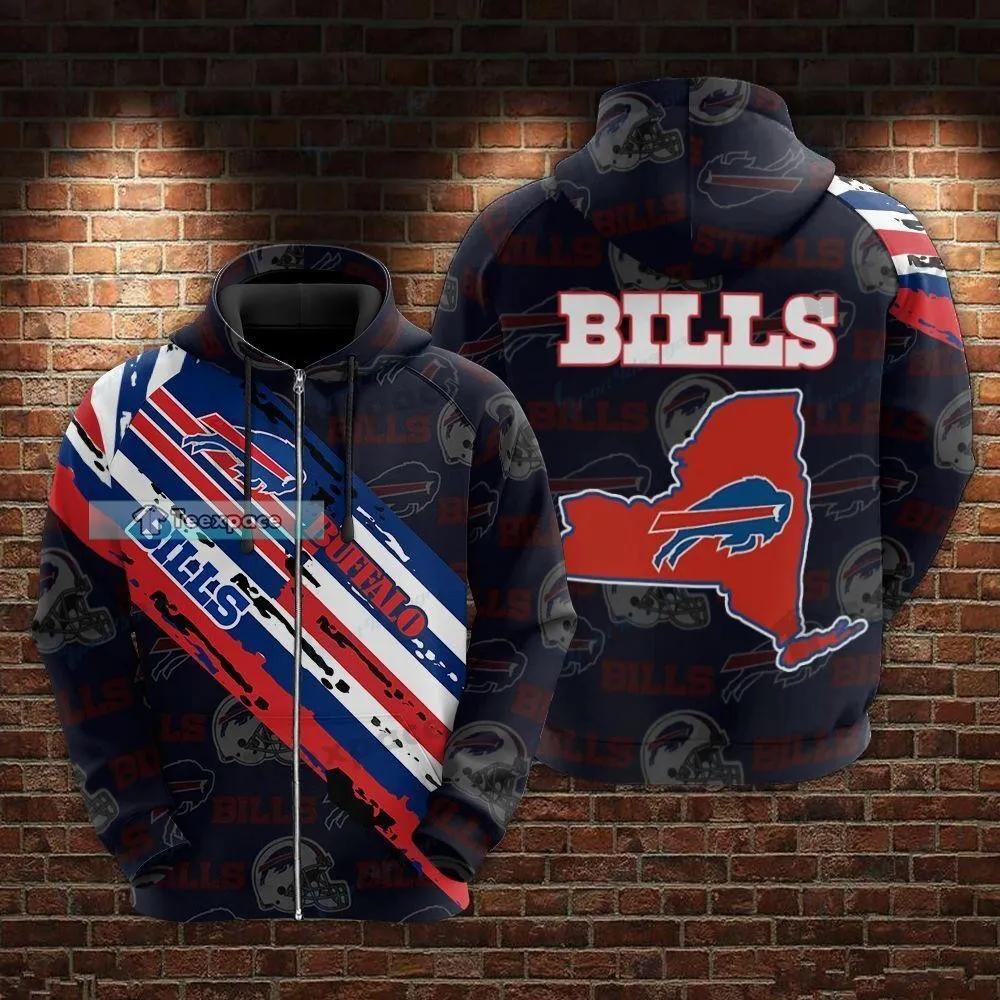 NFL Buffalo Bills Girls' Crop Hooded Sweatshirt - S