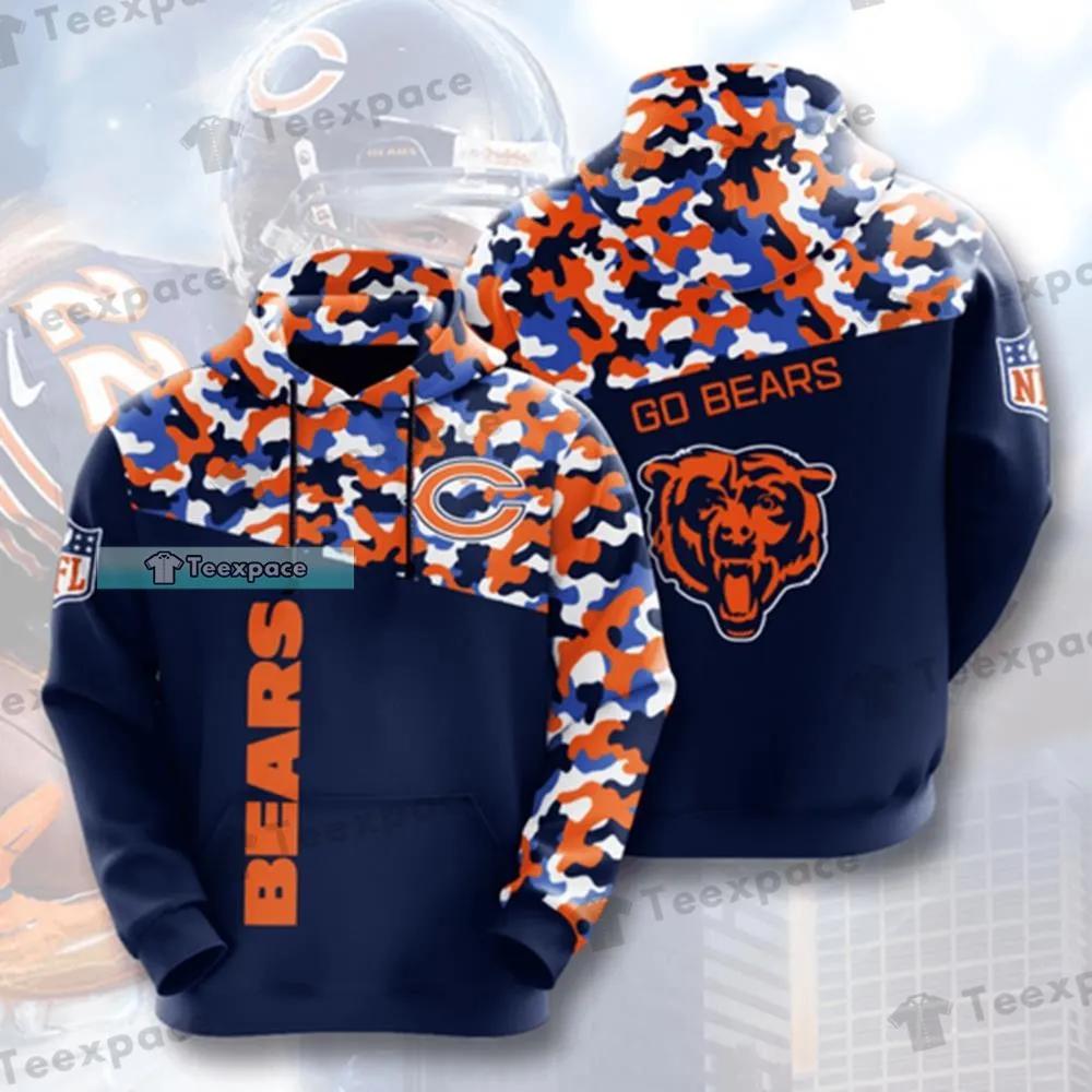 Personalized Chicago Bears Skull Camo 3D Shirt, Hoodie - LIMITED