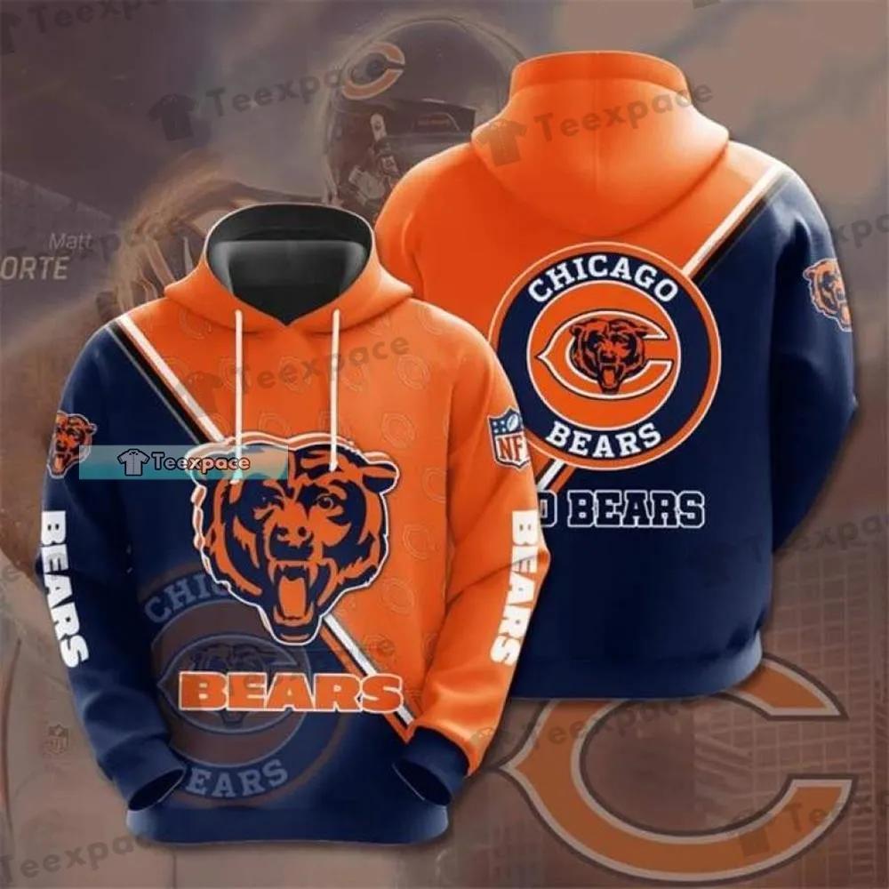 Chicago Bears Custom Name Bear Graphics T-Shirts 3D 