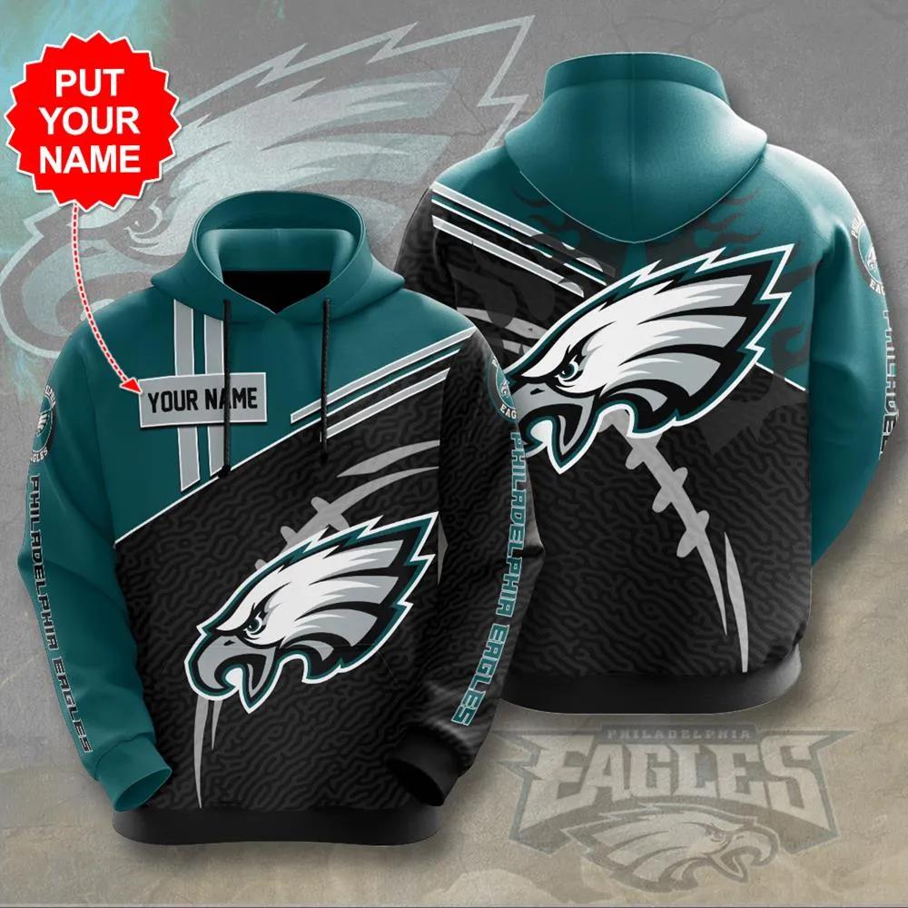 NFL Philadelphia Eagles Custom Name 3D Sweater 3D Gift For Men And Women