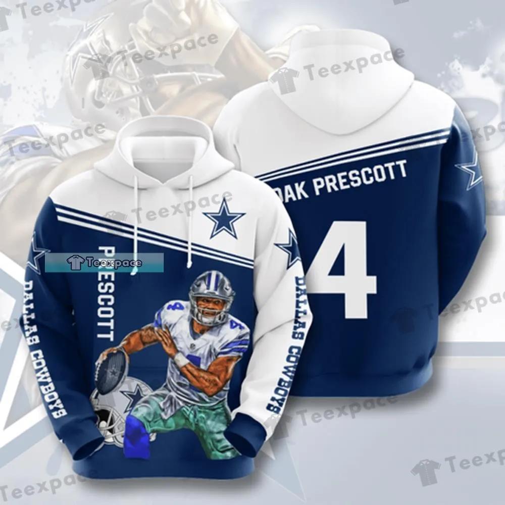 Dallas Cowboys Ezekiel Elliott Signed 3D Printed Hoodie 3D Graphic