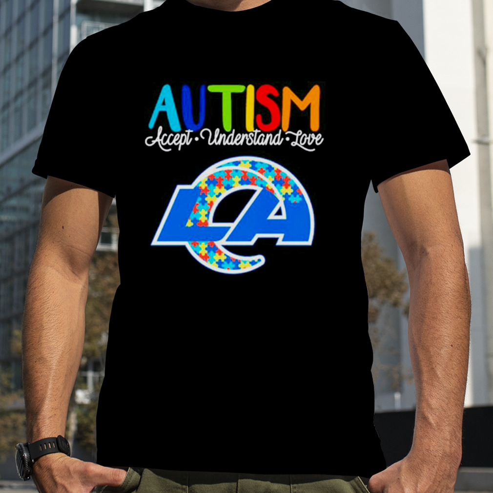 Los Angeles Rams Nfl Autism Awareness Accept Understand Love Shirt