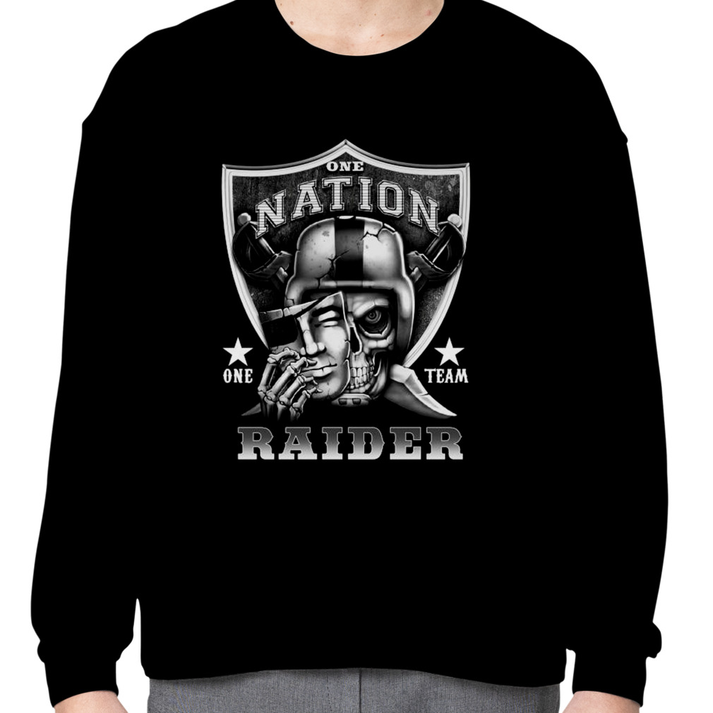 Skull One Nation One Team Las Vegas Raiders Shirt, hoodie, sweater, long  sleeve and tank top