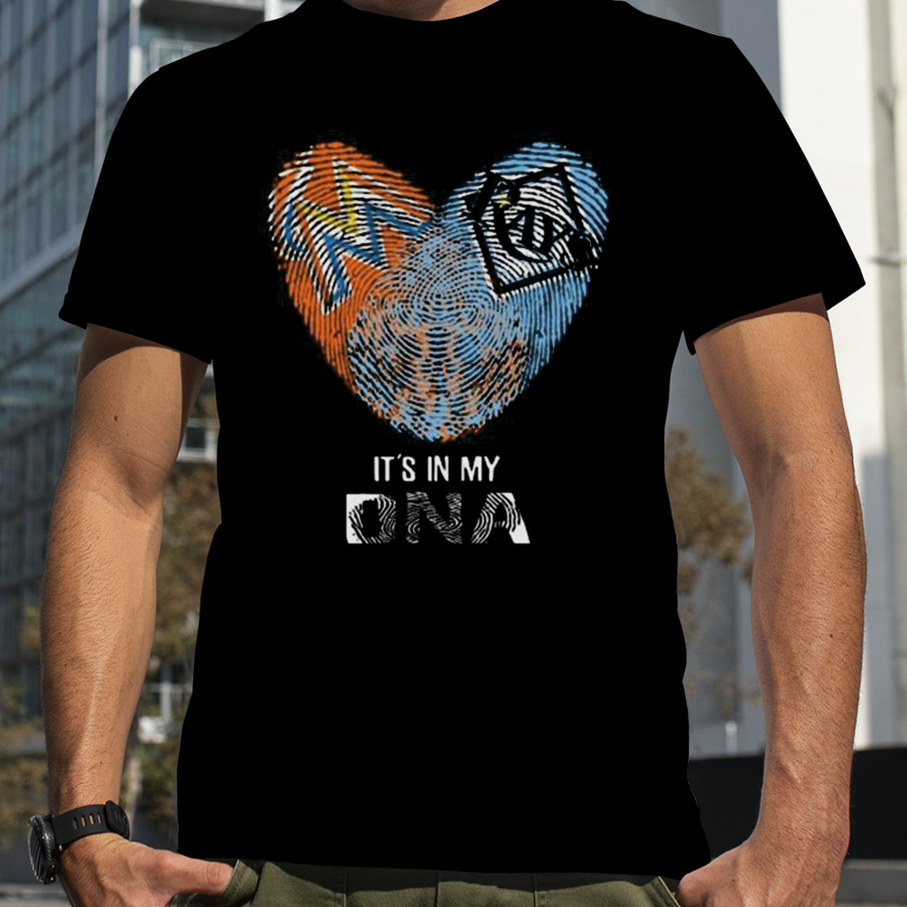 Tampa Bay Rays And Miami Marlins Heartt It's In My DNA 2023 Shirt