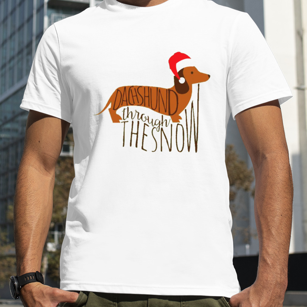 Buy Dachshund Christmas Shirt Dachshund Through the Snow Vintage