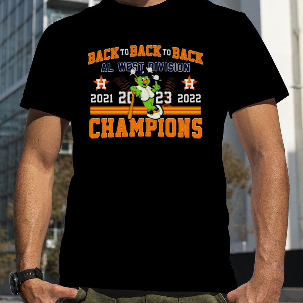 Astros 2023 Al West Division Champions Back To Back To Back Shirt -  ShirtsOwl Office
