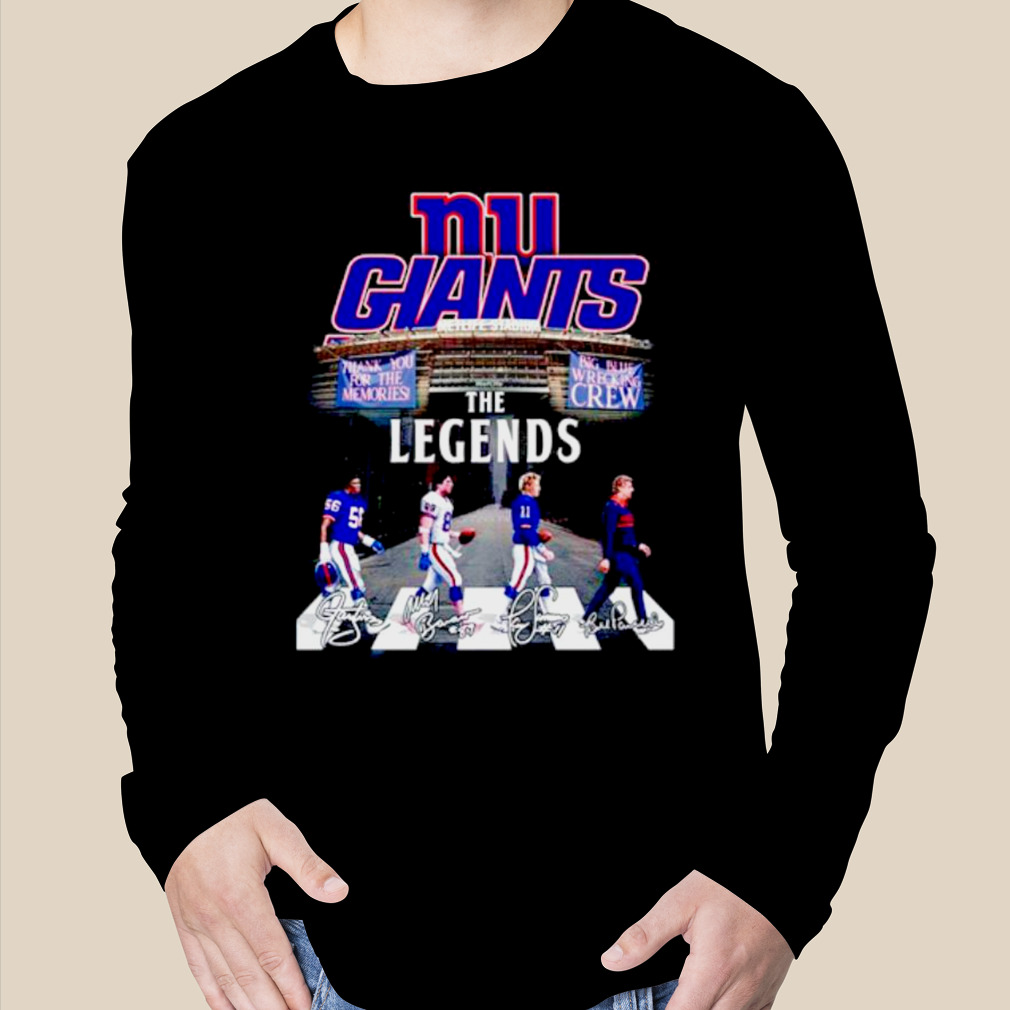 New York Gians The Legends Big Blue Wrecking Thank You For The Memories  T-shirt - Shibtee Clothing