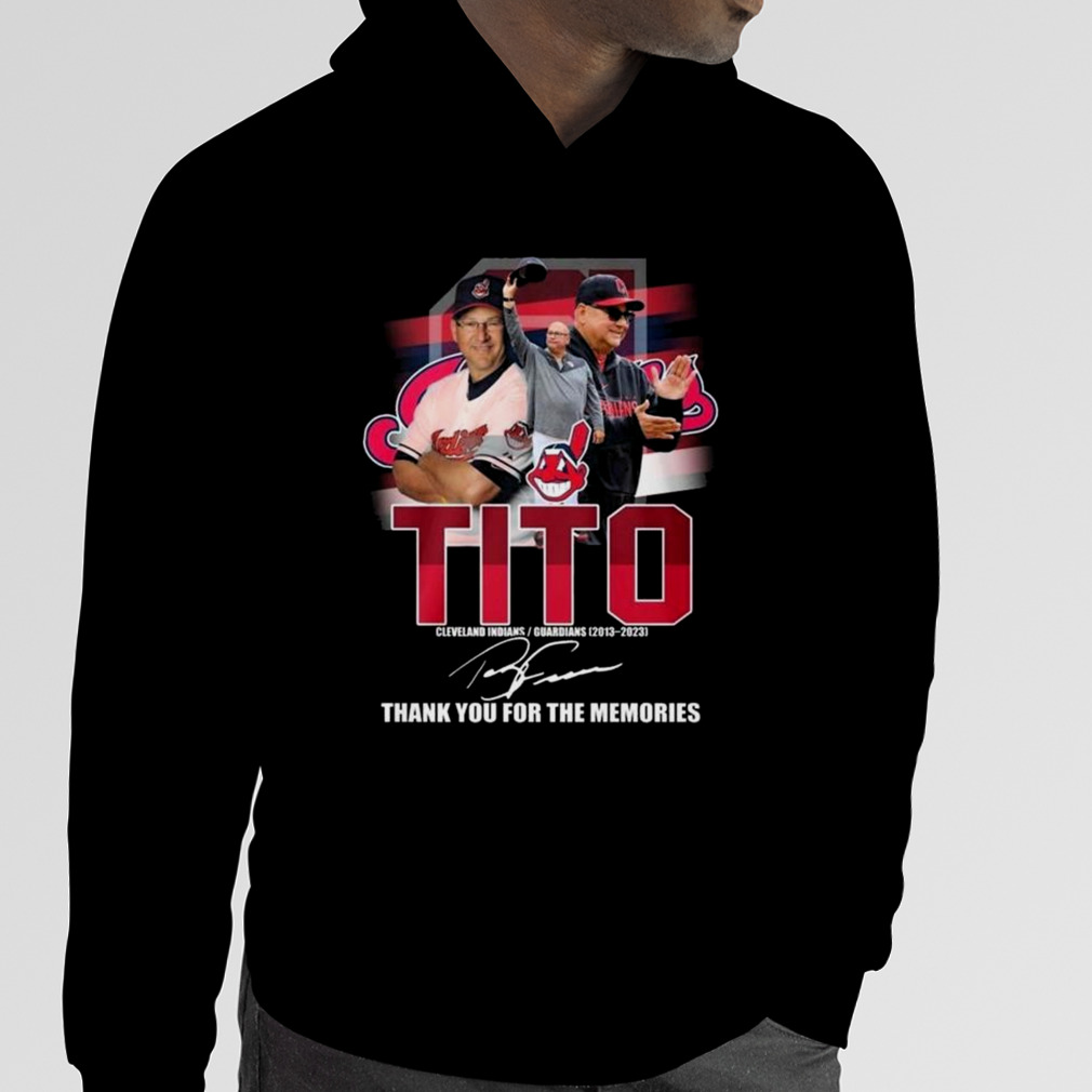 Tito Cleveland Indians Guardians 2013 – 2023 Thank You For The Memories T- shirt - Shibtee Clothing