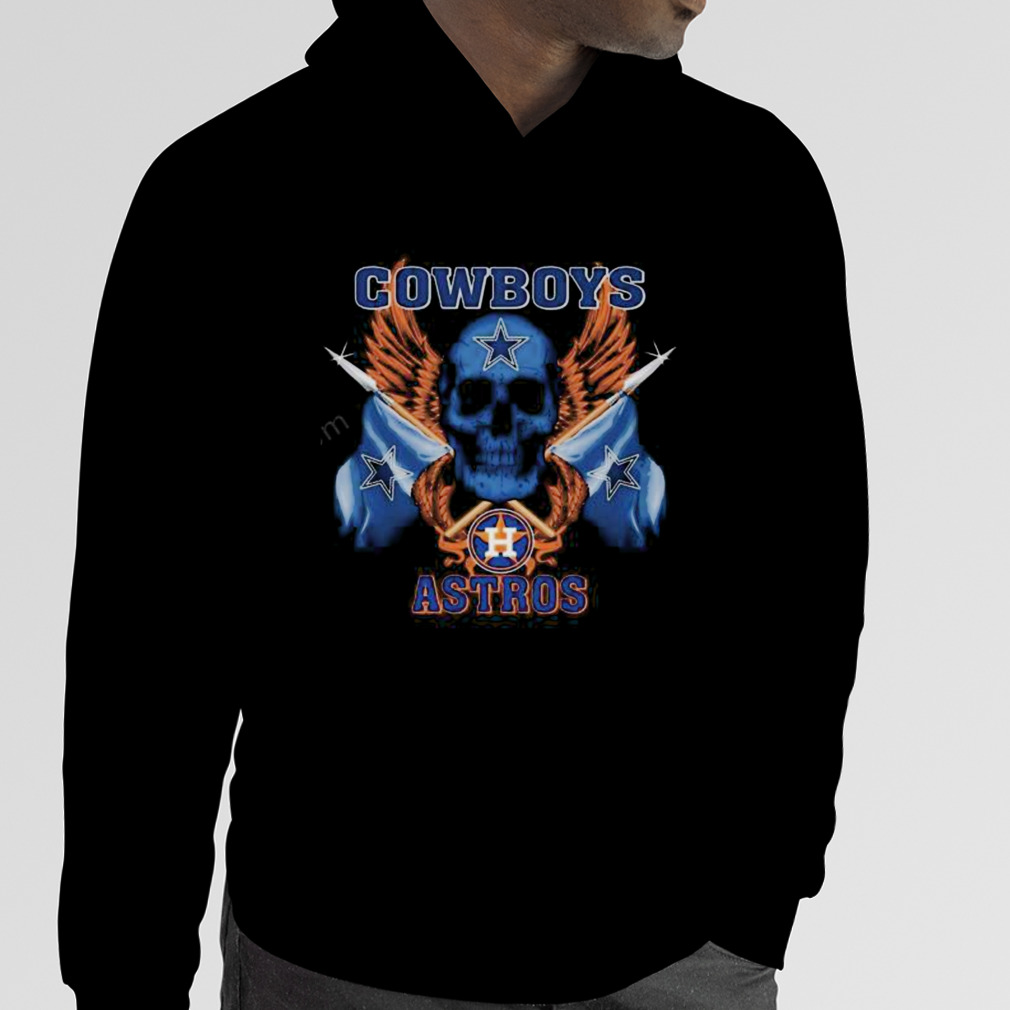 Skull Dallas Cowboys And Houston Astros Shirt - Peanutstee