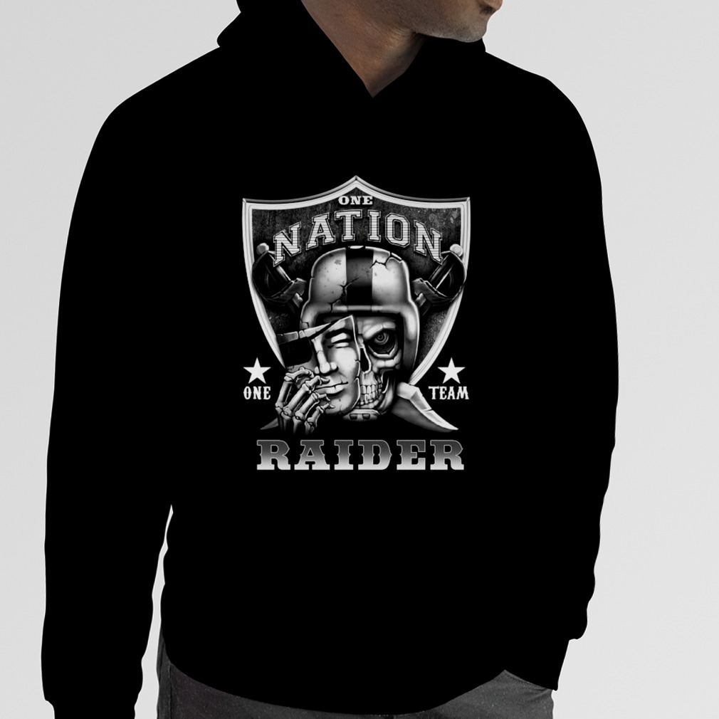 Skull One Nation One Team Las Vegas Raiders Shirt, hoodie, sweater, long  sleeve and tank top