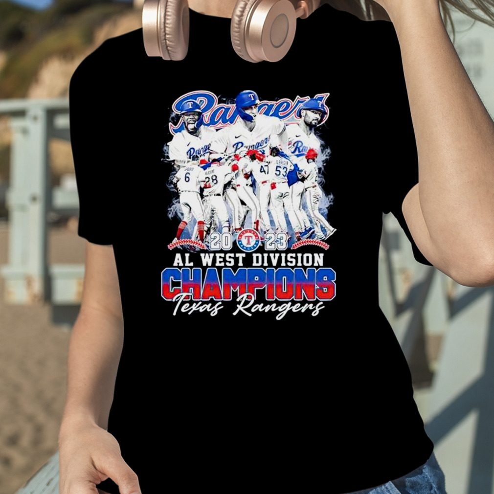 Official texas Rangers Al West Division Champions 2023 Players T-Shirt,  hoodie, tank top, sweater and long sleeve t-shirt