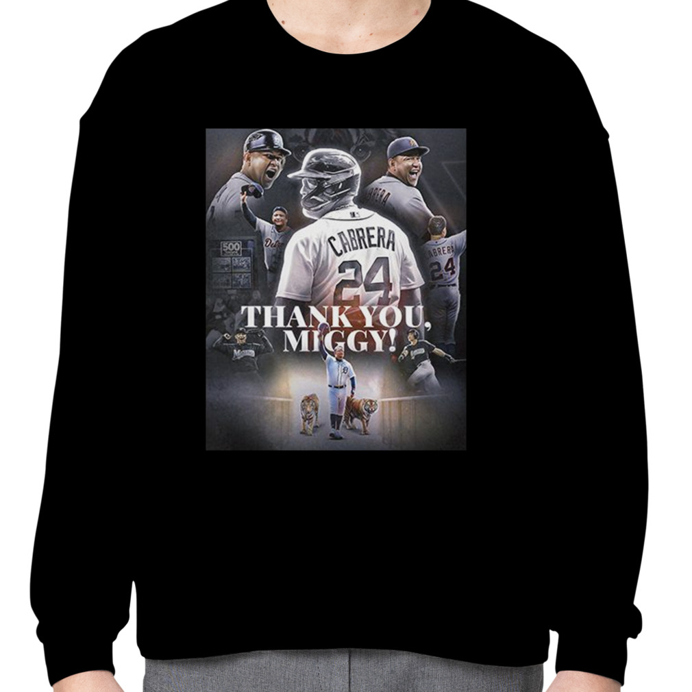 Original Thank You Miguel Cabrera We Will Never Forget Watching You Play  MLB Shirt, hoodie, sweater, long sleeve and tank top