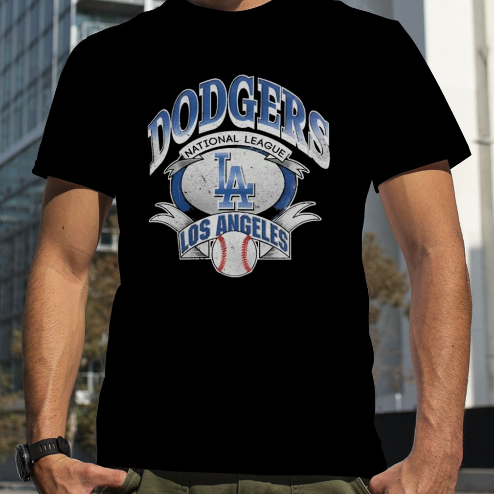 Official Los angeles Dodgers majestic mlb national league banner vintage T- shirt, hoodie, tank top, sweater and long sleeve t-shirt