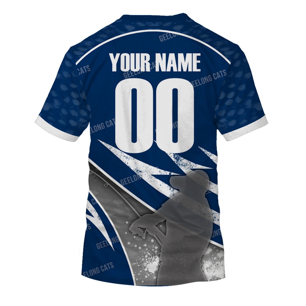 Geelong Cats Personalized Name & Number AFL Polo Shirt Best Gift For Fans