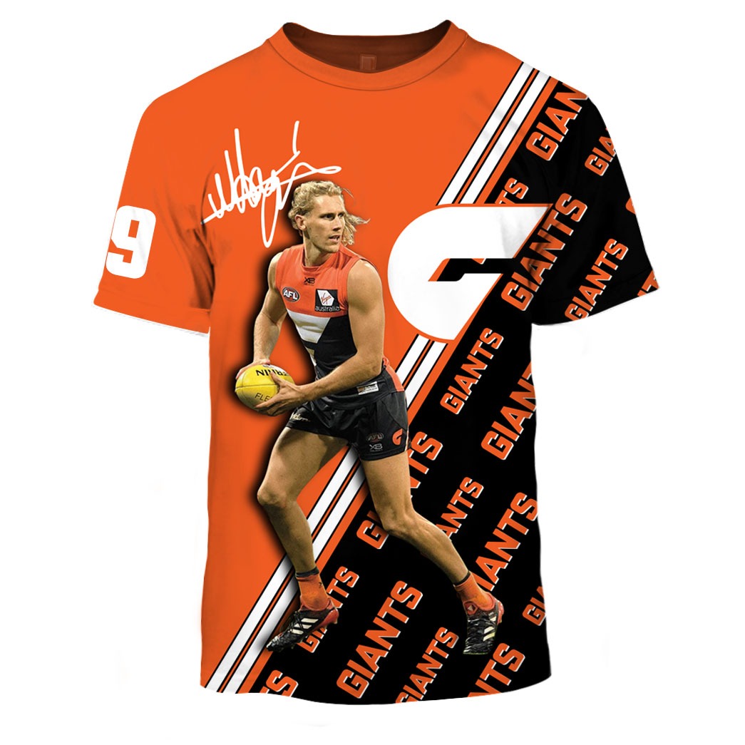 Personalized AFL Greater Western Sydney Giants Away Kits 2023 T-Shirt -  Torunstyle