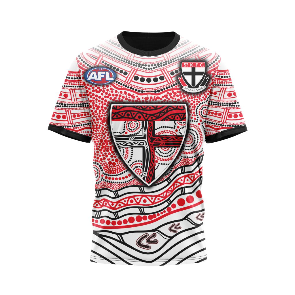 AFL St Kilda Saints Custom Name T-Shirt V2