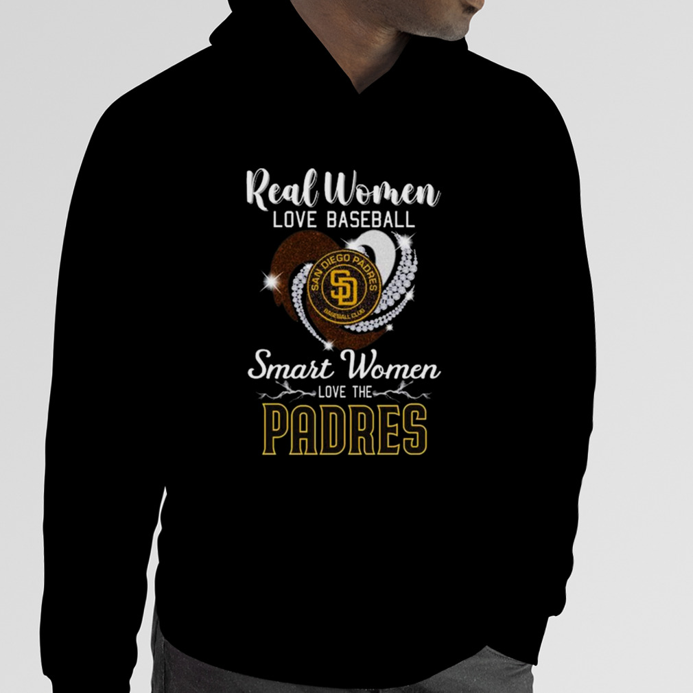 Heart Diamond Real Women Love Baseball Smart Women Love The San Diego Padres  2023 Shirt - Guineashirt Premium ™ LLC