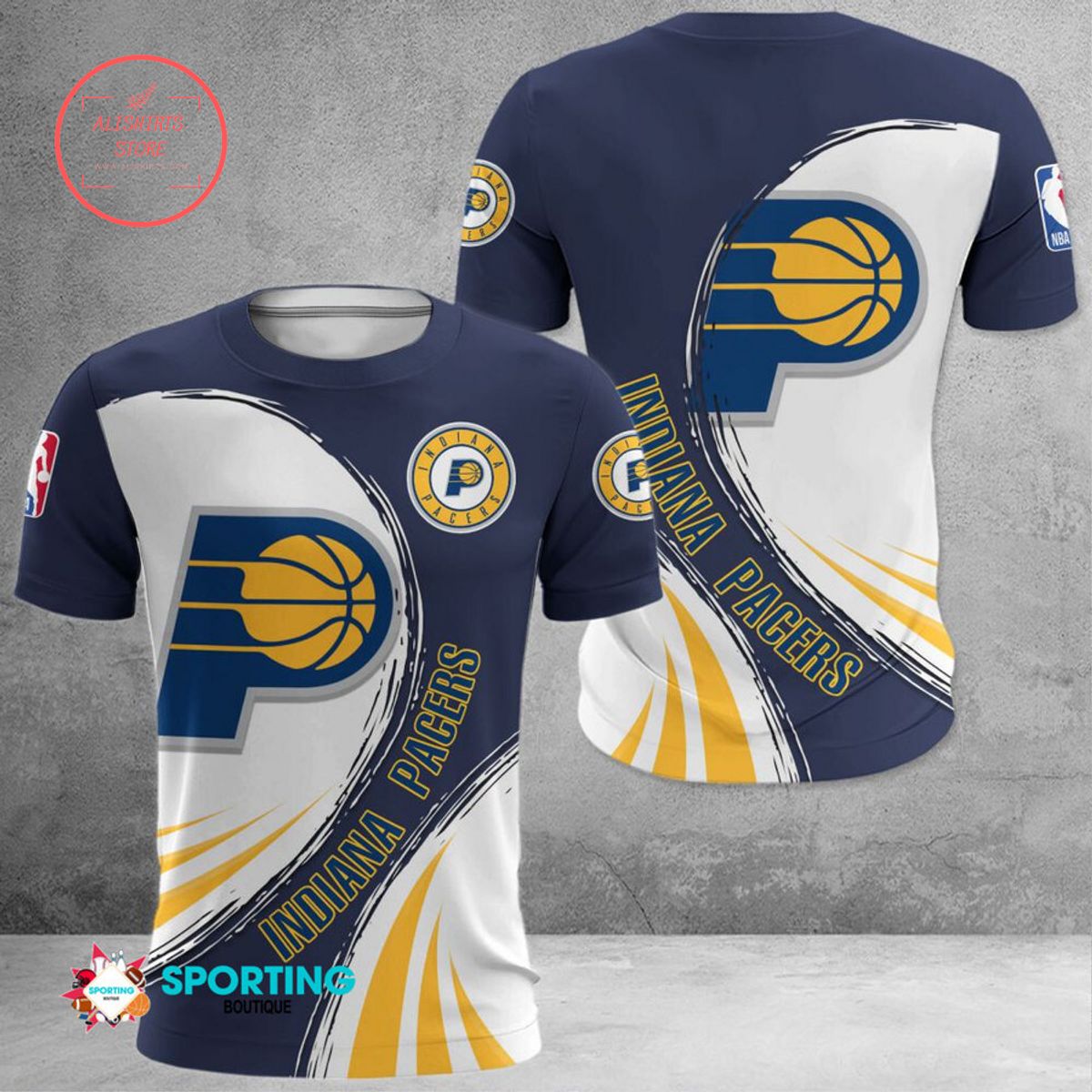 Indiana Pacers Sports 3D Pullover Hoodie