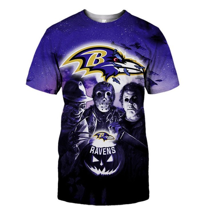 Baltimore Ravens Blood Jersey NFL Halloween T-shirt, Hoodie - Tagotee