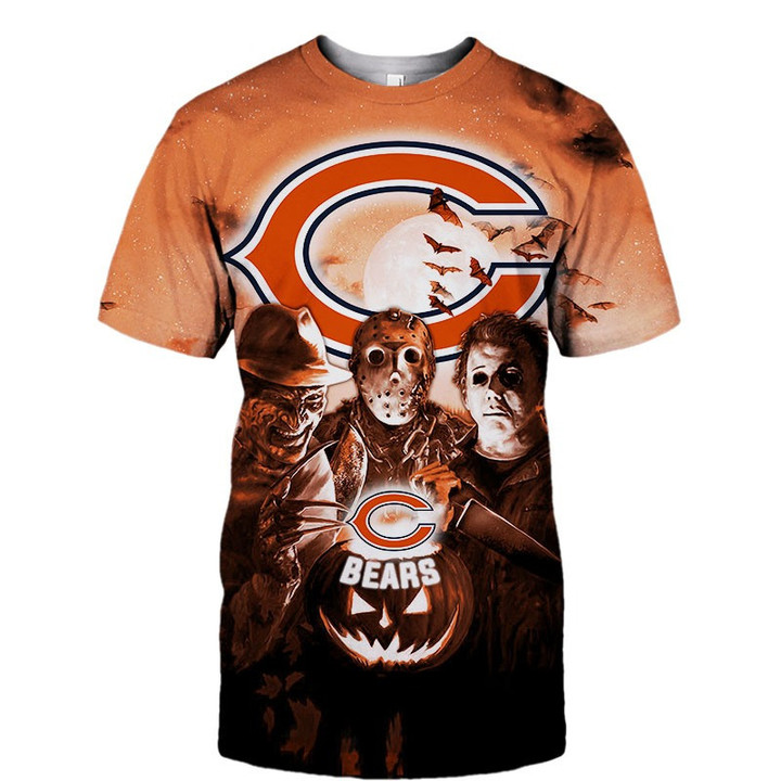 Nfl Shop Chicago Bears Homage Monsters Of The Gridiron Halloween T-Shirt