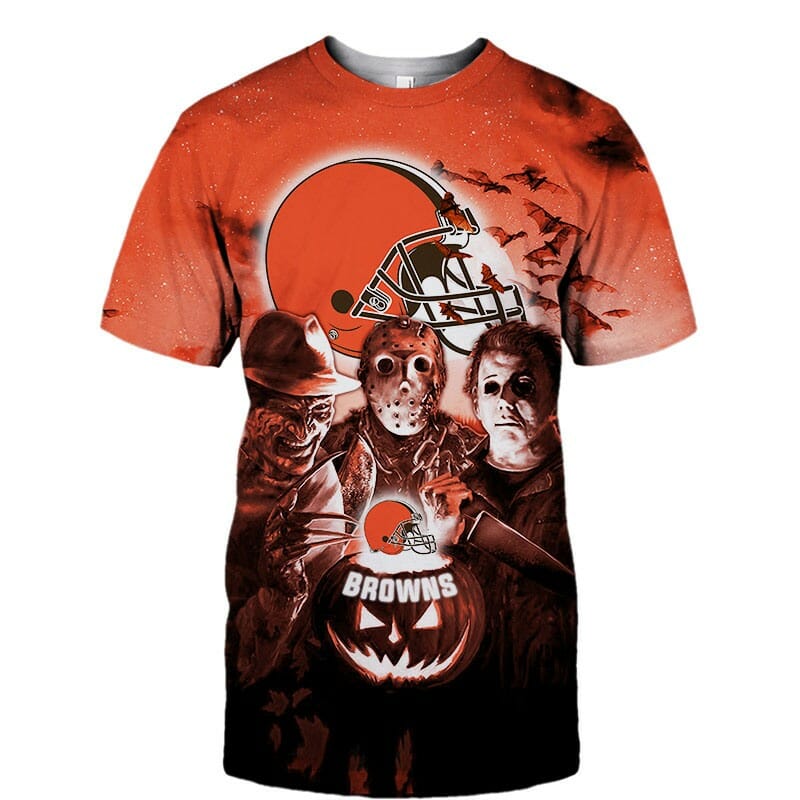 Cleveland Browns Jack Skellington Fear The Browns Halloween shirt