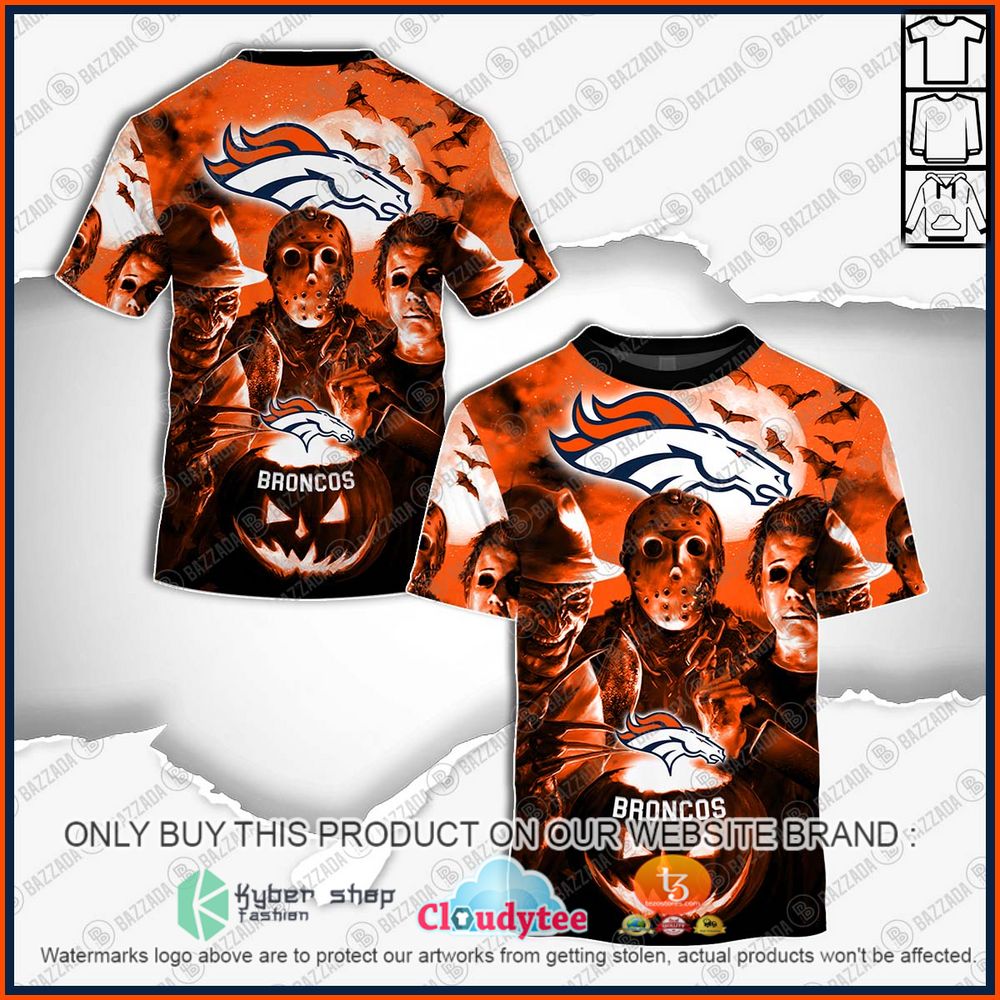 NFL T shirt For Sale 3D Custom Denver Broncos T shirts Cheap For Fans – 4  Fan Shop