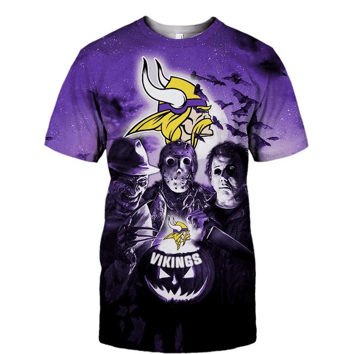 Jack Skellington Halloween Minnesota Vikings Ugly Sweater - T-shirts Low  Price