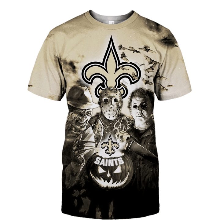 New Orleans Saints NFL Halloween Horror Movies Hawaiian Shirt