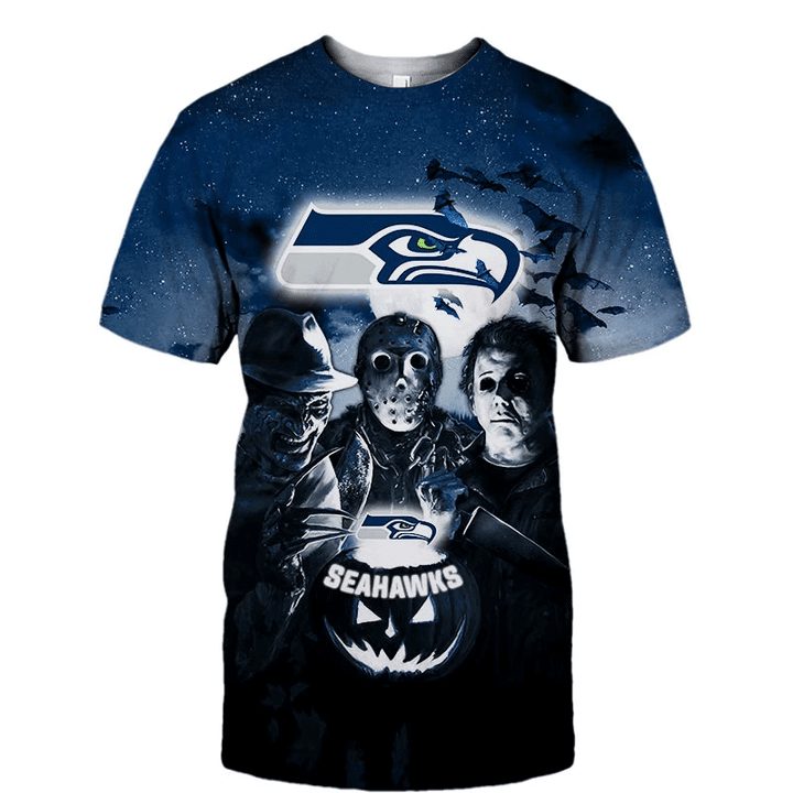 Iron Maiden Seattle Seahawks T Shirt For Men, 3D All Over Printed Shirts -  Muranotex Store