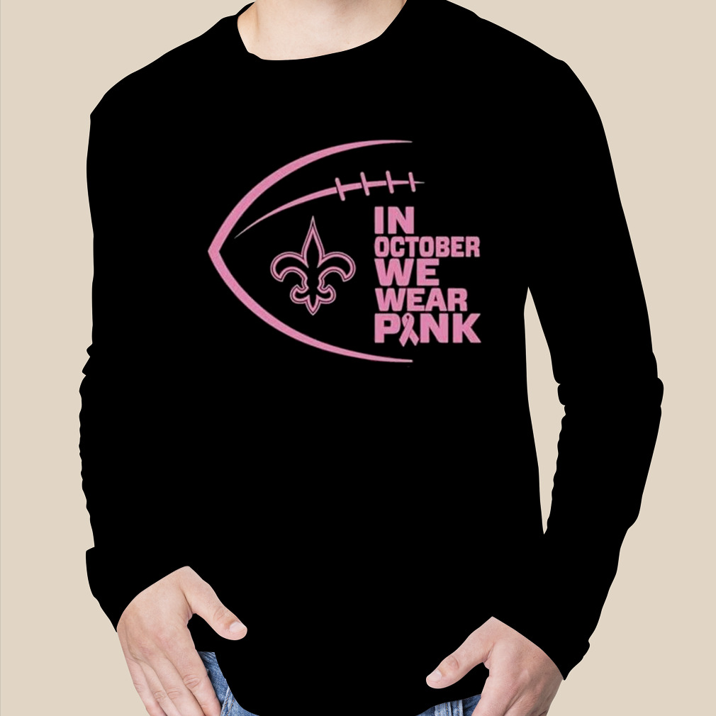 Peanuts Characters New Orleans Saints In October We Wear Pink Shirt -  Teespix - Store Fashion LLC