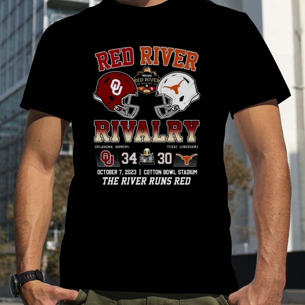 Official NFL Shop Texas Longhorns Vs. Oklahoma Sooners Champion 2022 Red  River Showdown shirt, hoodie, sweater, long sleeve and tank top