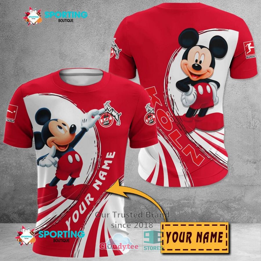 1. FC Köln Custom Name Mickey T-Shirt