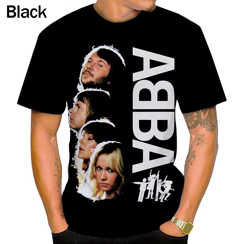 ABBA Artists Black T-Shirt