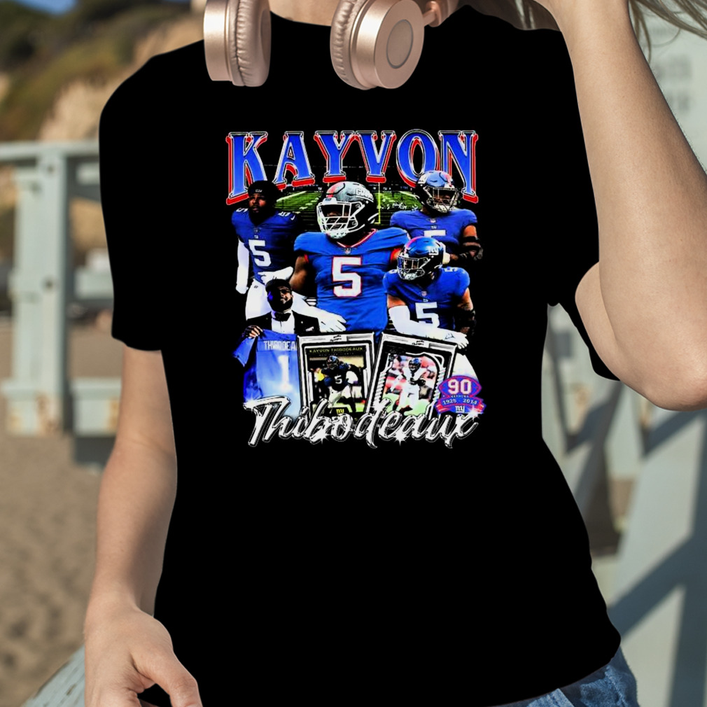 Official new York Giants Kayvon Thibodeaux 90 Seasons 1925-2014 T-shirts,  hoodie, tank top, sweater and long sleeve t-shirt