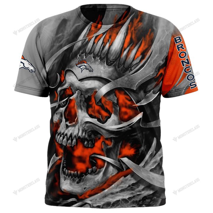 NFL T shirt For Sale 3D Custom Denver Broncos T shirts Cheap For