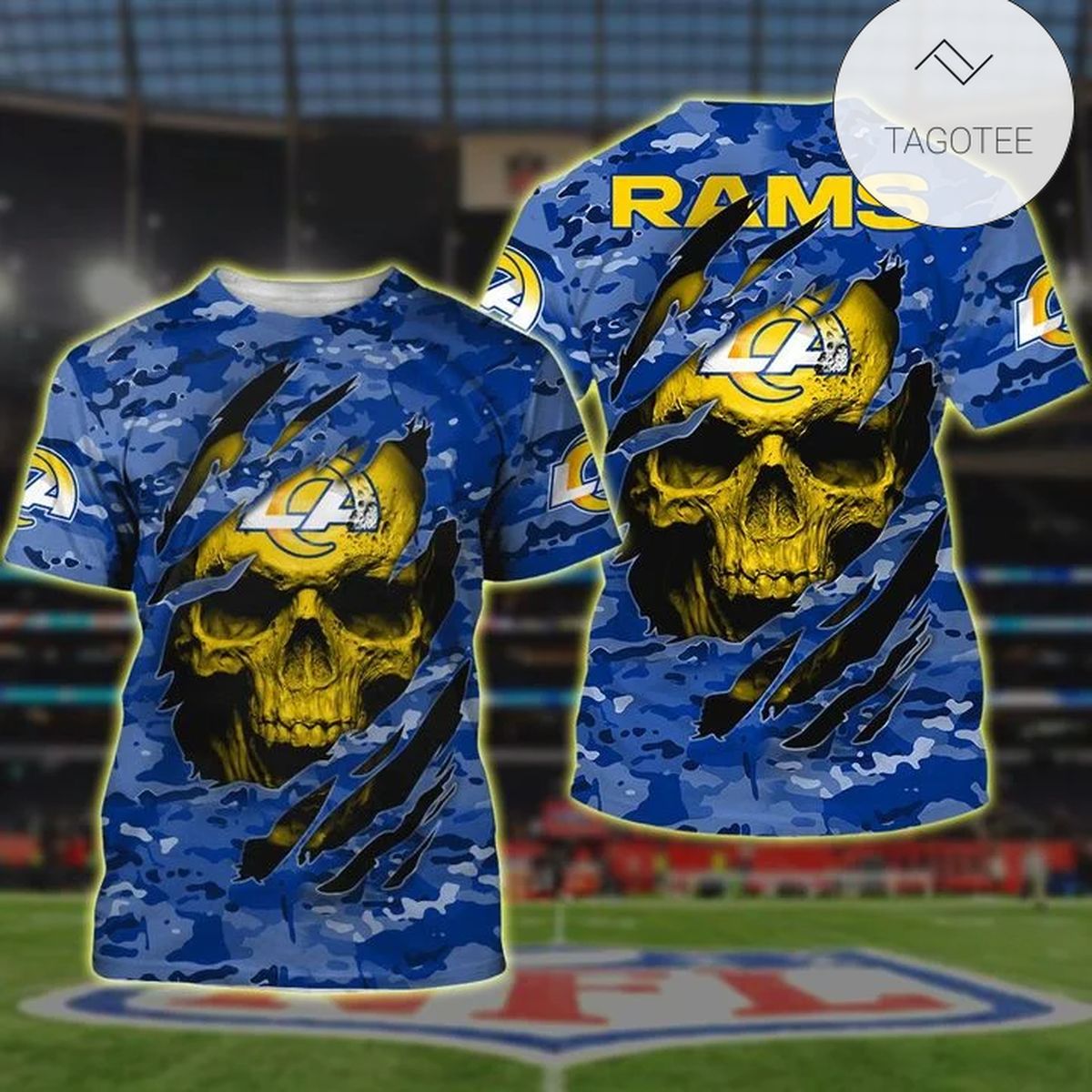 Los Angeles Rams Hawaiian Shirt And Short - Tagotee