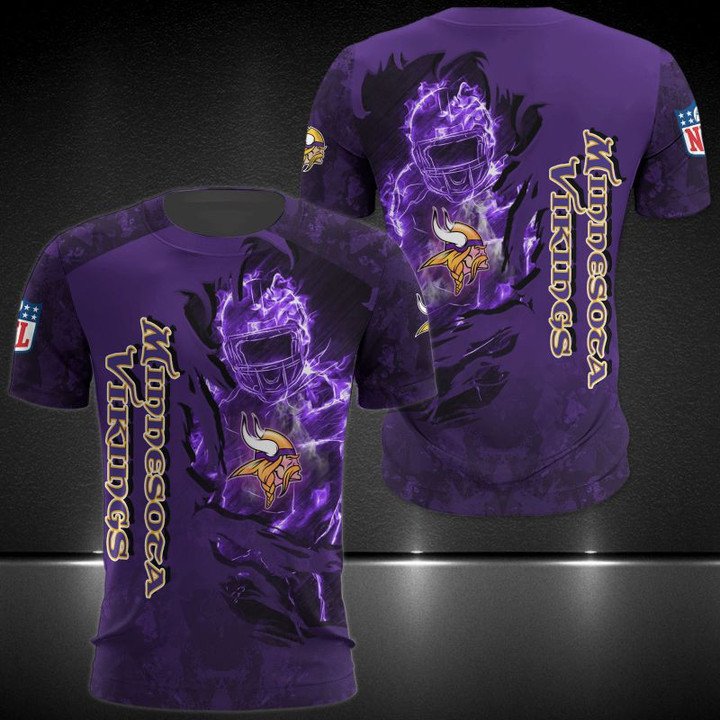 Sconsinwear Vikings Purple Long Sleeve Shirts' Men's T-Shirt