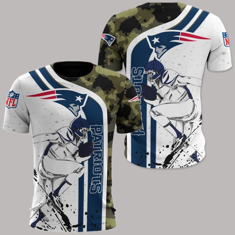 New England Patriots Hawaii Shirt Camouflage Vintage - NFL