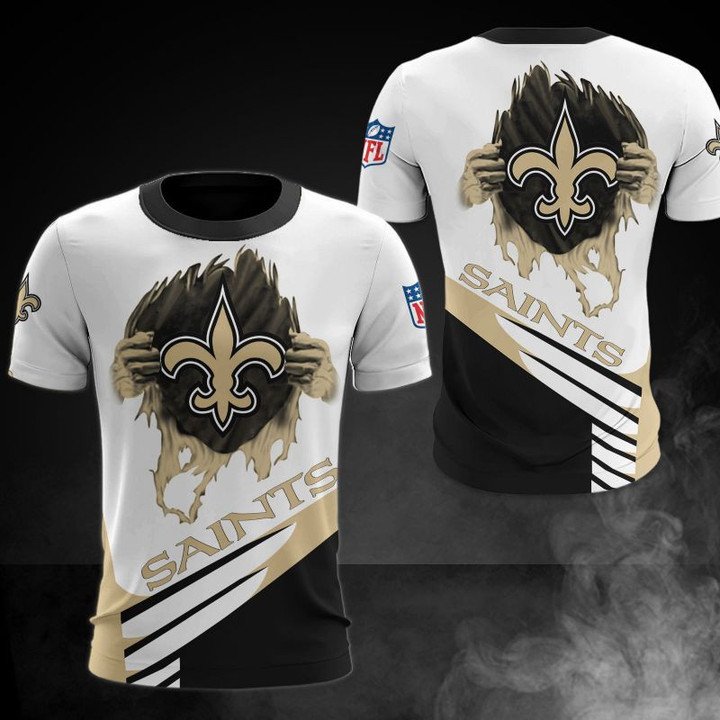 NEW FASHION 2023 New Orleans Saints T-shirt Graphic Cartoon player gift for  fans