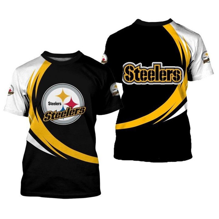 Pittsburgh Steelers Black Nfl Football T Shirt – LayersChicago