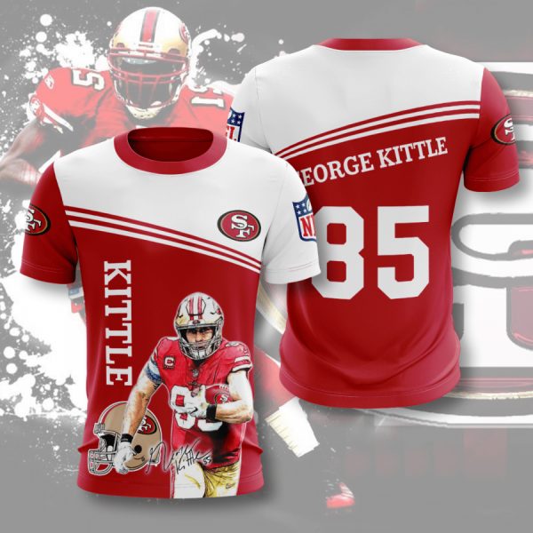 George Kittle Tight End San Francisco 49ers NFL Men T-shirt NFLTS11MC