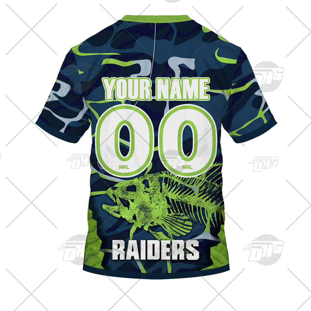 Canberra Raiders Baby Groot Custom Name Hawaiian Shirt - Banantees