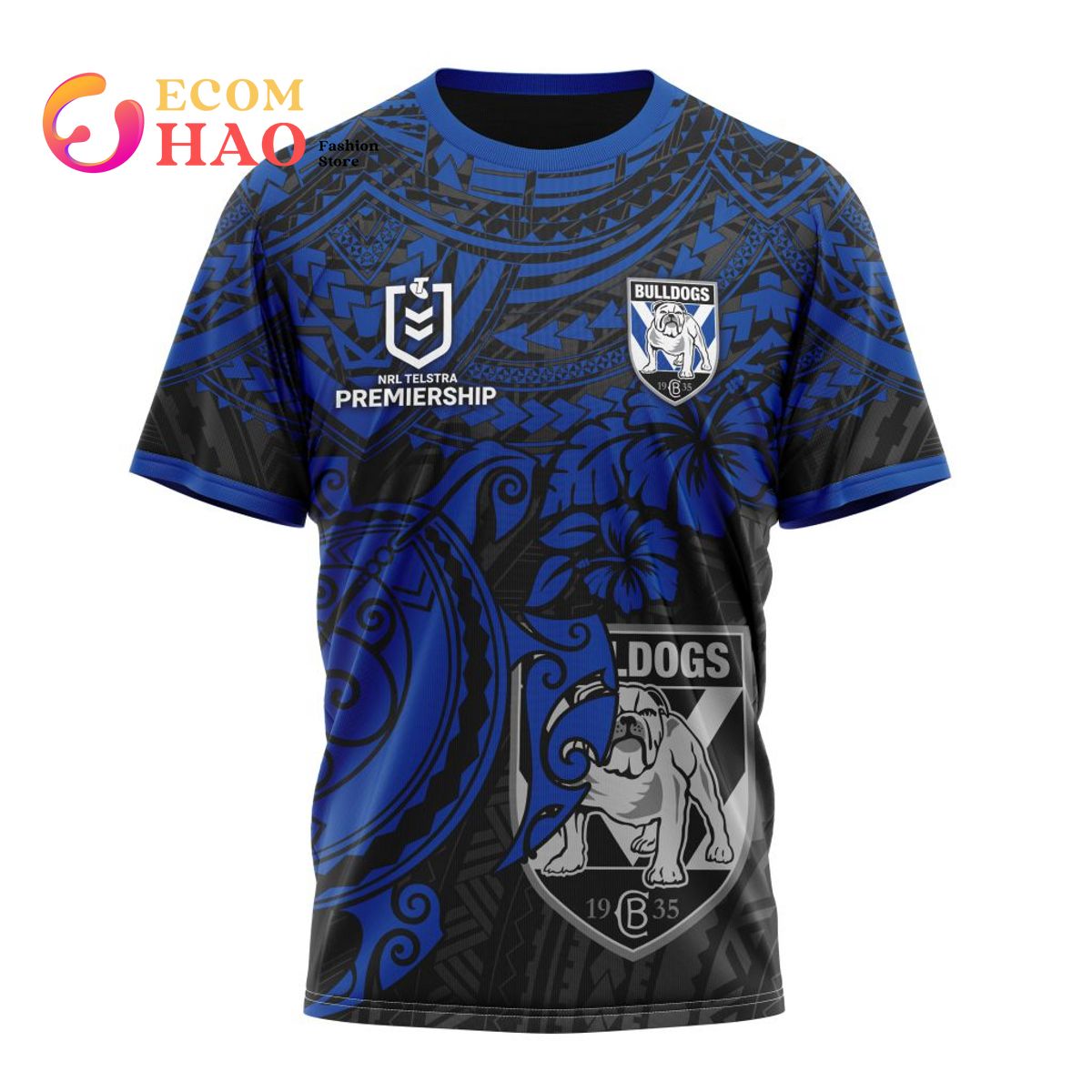 NRL Canterbury-Bankstown Bulldogs Custom Name Number 2023 Indigenous Jersey  T-Shirt