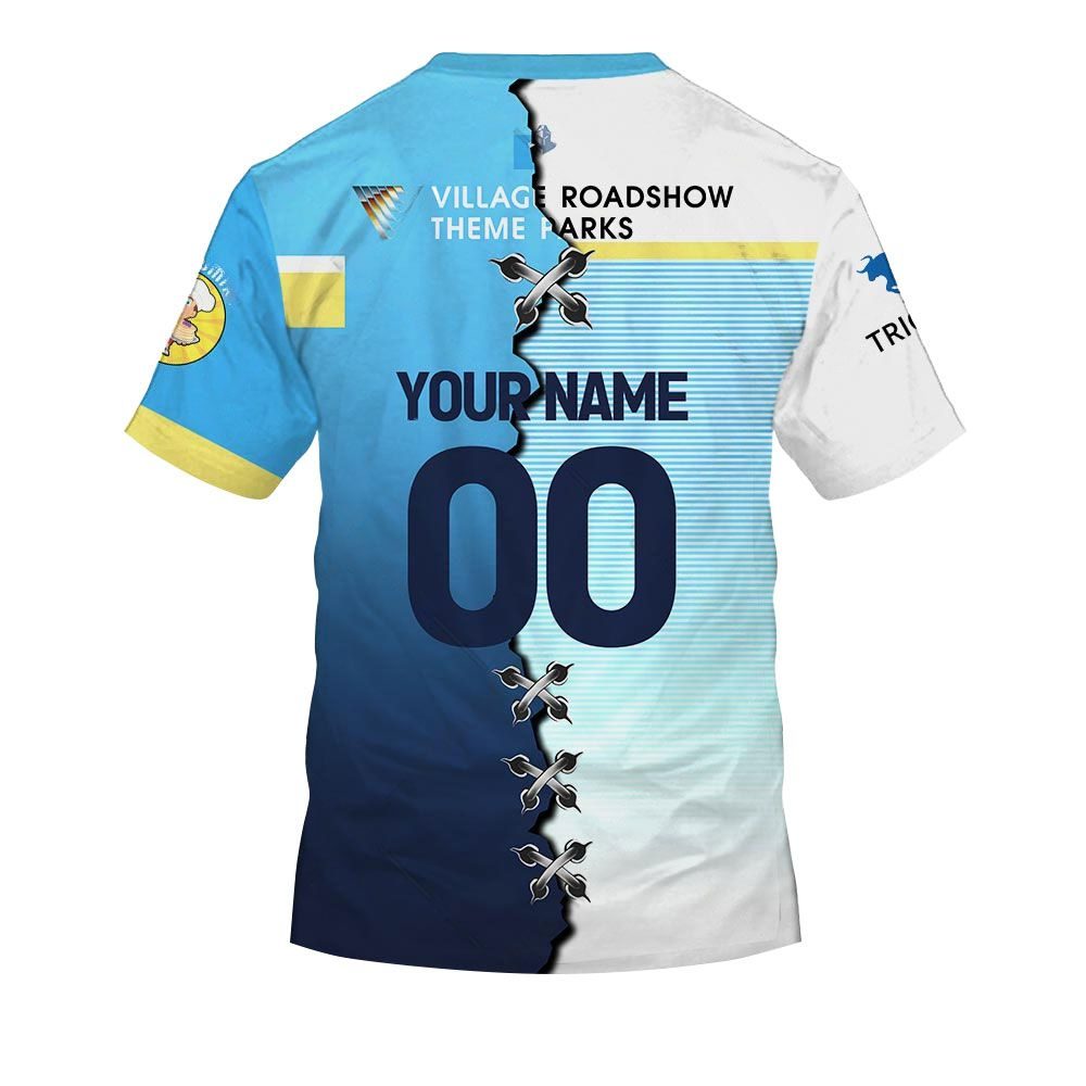 NRL Gold Coast Titans ANZAC Camo Custom Name Number Baseball Jersey