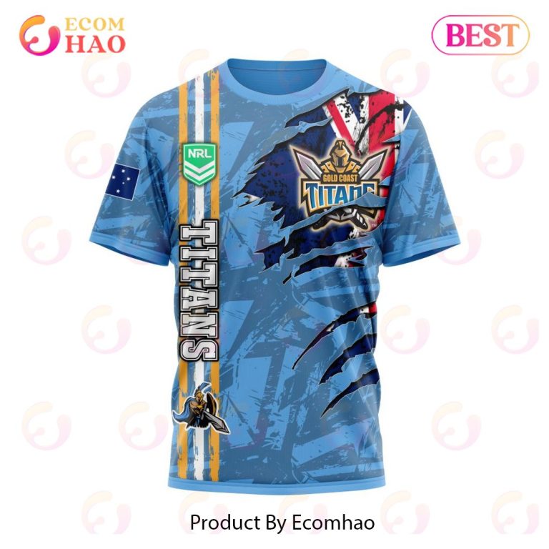 NRL Gold Coast Titans Personalized Unisex Hawaiian Shirt And Short