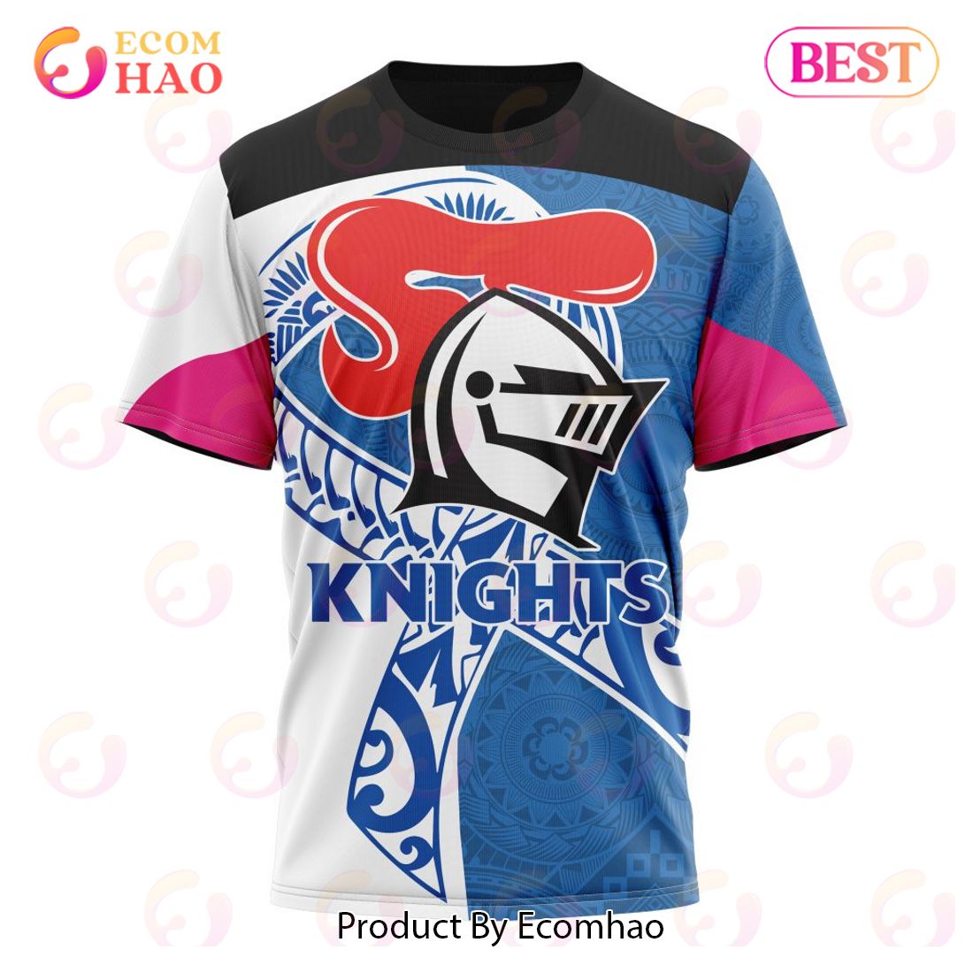 Newcastle Knights Custom Name & Number NRL Baseball Jersey Best